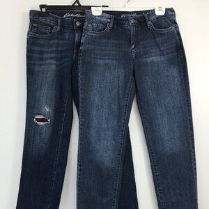 Eddie Bauer Women's Boyfriend Jeans Bundle Size 2 EXCELLENT Condition
